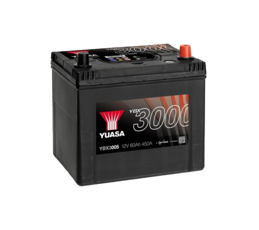 Автомобільний акумулятор Yuasa 60Ah 450A YBX3005