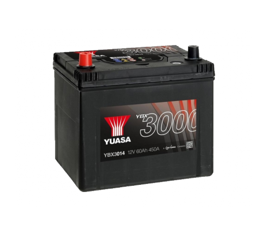 Автомобільний акумулятор Yuasa 60Ah 450A YBX3014