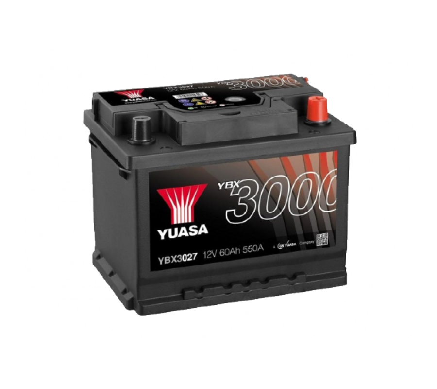 Автомобільний акумулятор Yuasa 62Ah 550A YBX3027