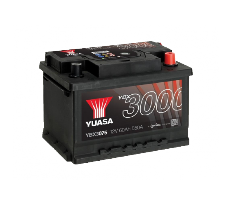 Автомобільний акумулятор Yuasa 60Ah 550A YBX3075