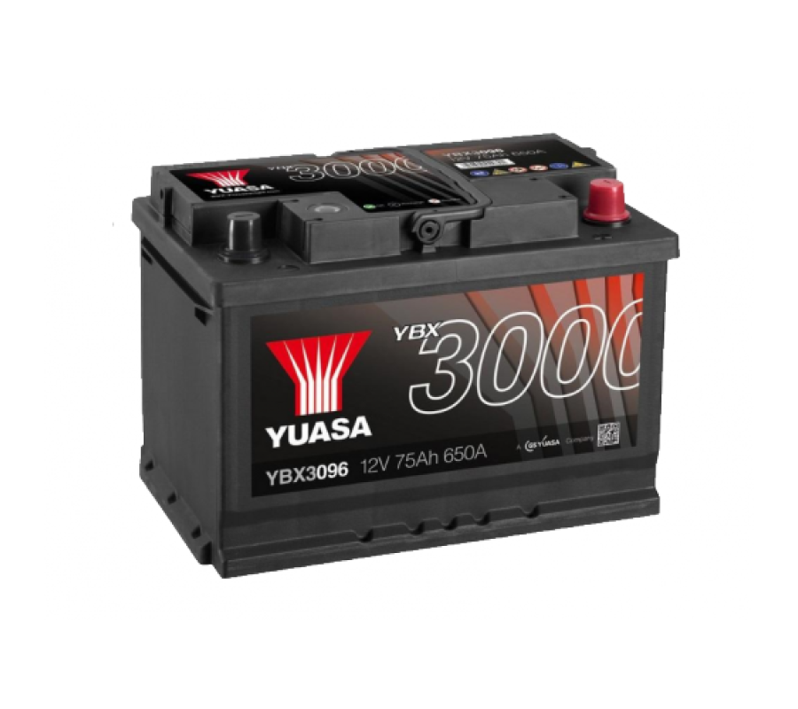 Автомобільний акумулятор Yuasa 75Ah 650A YBX3096