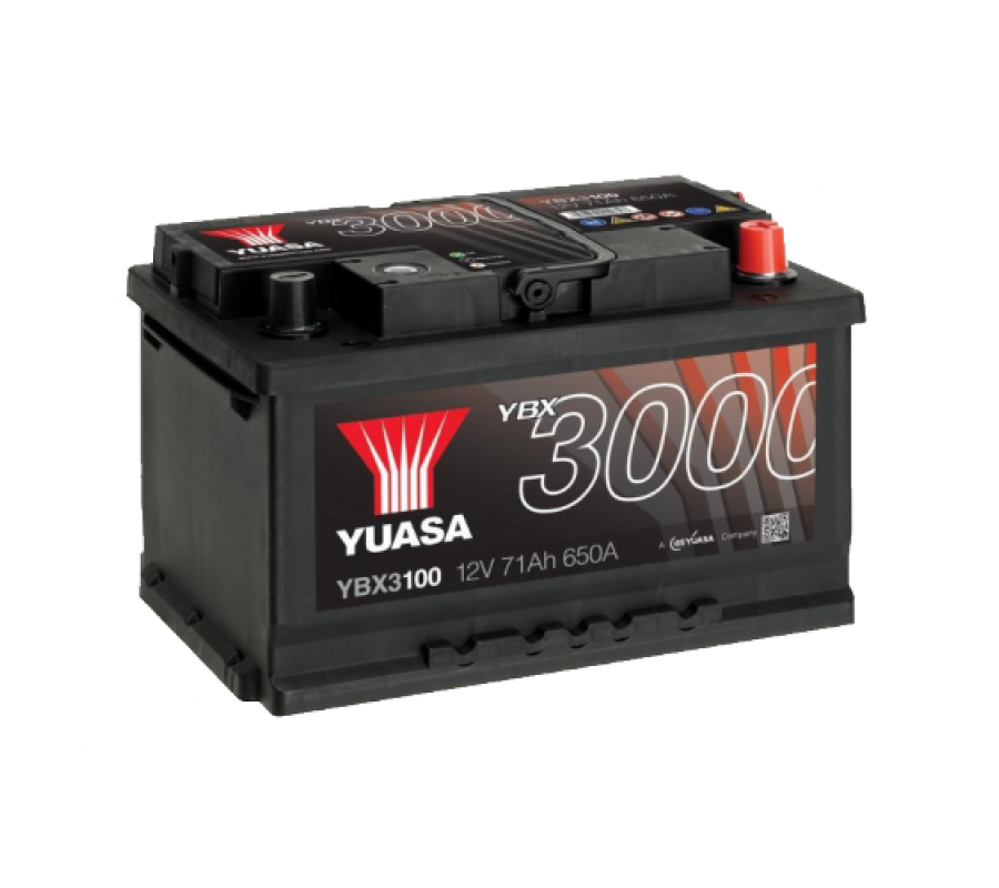 Автомобільний акумулятор Yuasa 71Ah 650A YBX3100