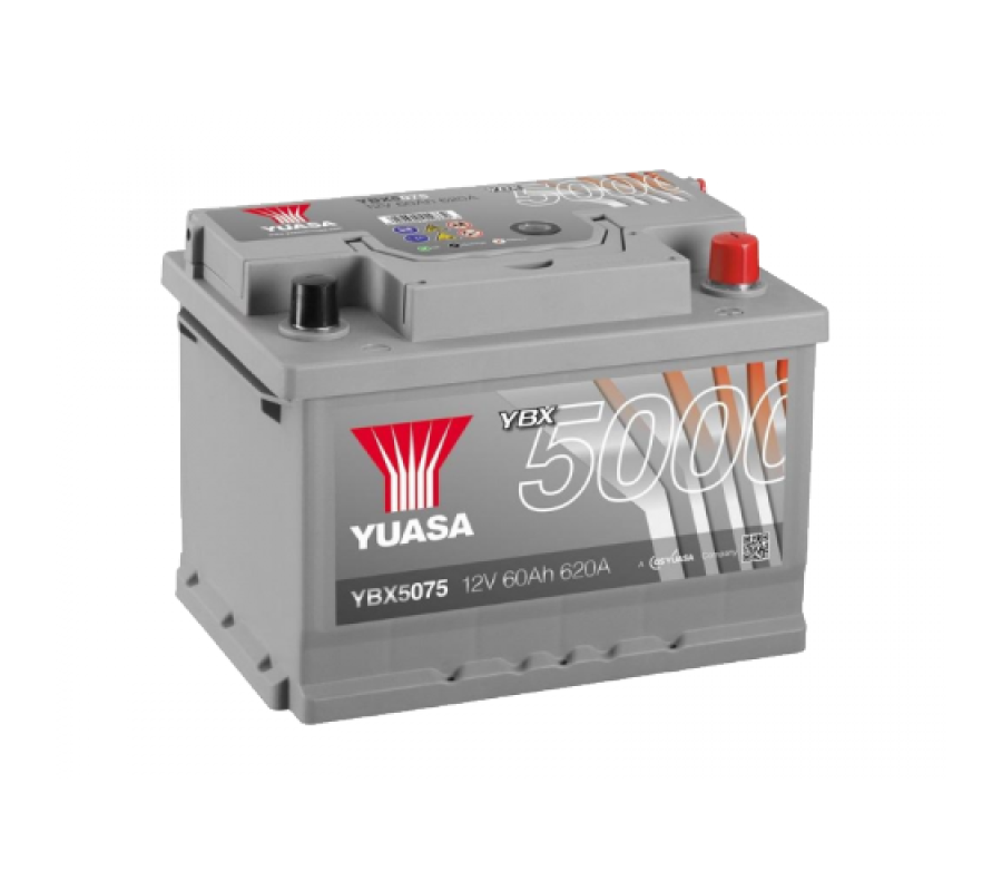 Автомобільний акумулятор Yuasa 60Ah 620A YBX5075