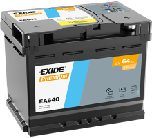 Автомобільний акумулятор Exide Premium 64Ah 640A EA640
