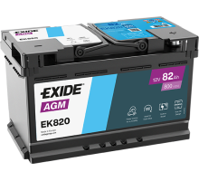 Автомобільний акумулятор Exide 82Ah 800 A Start Stop AGM EK820 (EK800)