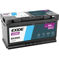 Автомобильный аккумулятор Exide 96Ah 850 A Start Stop AGM EK960 (EK950)