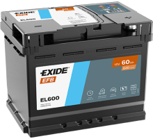 Автомобільний акумулятор Exide 60Ah 640 A Start Stop EFB EL600