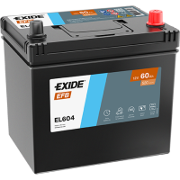 Автомобільний акумулятор Exide 60Ah 520A Start Stop EFB EL604