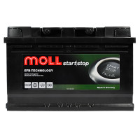 Автомобільний акумулятор MOLL EFB 70Ah 700A R+ Start Stop