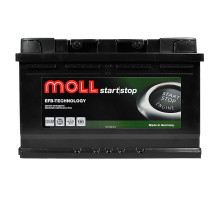 Автомобільний акумулятор MOLL EFB 70Ah 700A R+ Start Stop