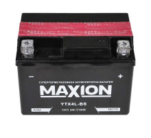 Мото акумулятор Maxion 12V 4A R+ YTX 4L-BS