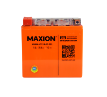 Мото акумулятор MAXION 12V 12Ah 180A L+ (лівий+) YTX 14-BS GEL